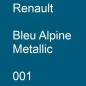 Preview: Renault, Bleu Alpine Metallic, 001.